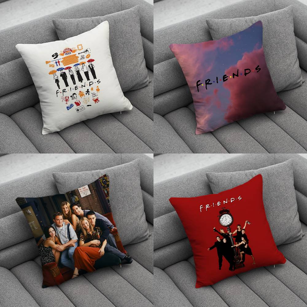 Classic Friends TV Show Pillow Case For Home Bedroom Car Office Decoration Living Room Sofa Cushion Cover Suitable