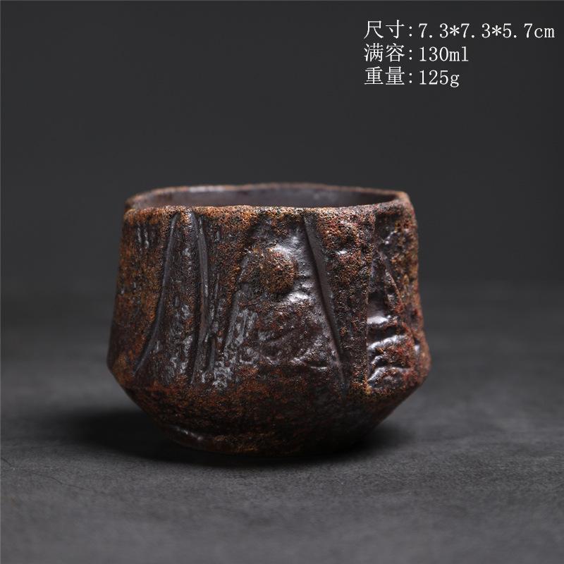 

Керамическая Мастер-чашка Мерч Дуньхуан Чайная чашка Ретро Бытовая Керамическая чашка Чашка Бодхи Чашка для Кунг-фу Личная Чайная чашка 140ml