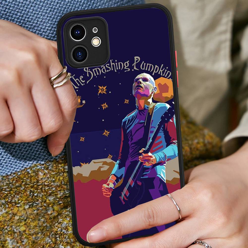 The Smashing Pumpkins Band Rock For IPhone 11 12 13 14 15 16 Pro Max Plus X XS MAX Shockproof Matte Back Cover