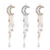 Fashion Elegant Women Hair Bands Lady Moon Rhinestone Crystal Tassel Long Chain Beads Dangle Hairpin Hair Clip Hair Jewelry