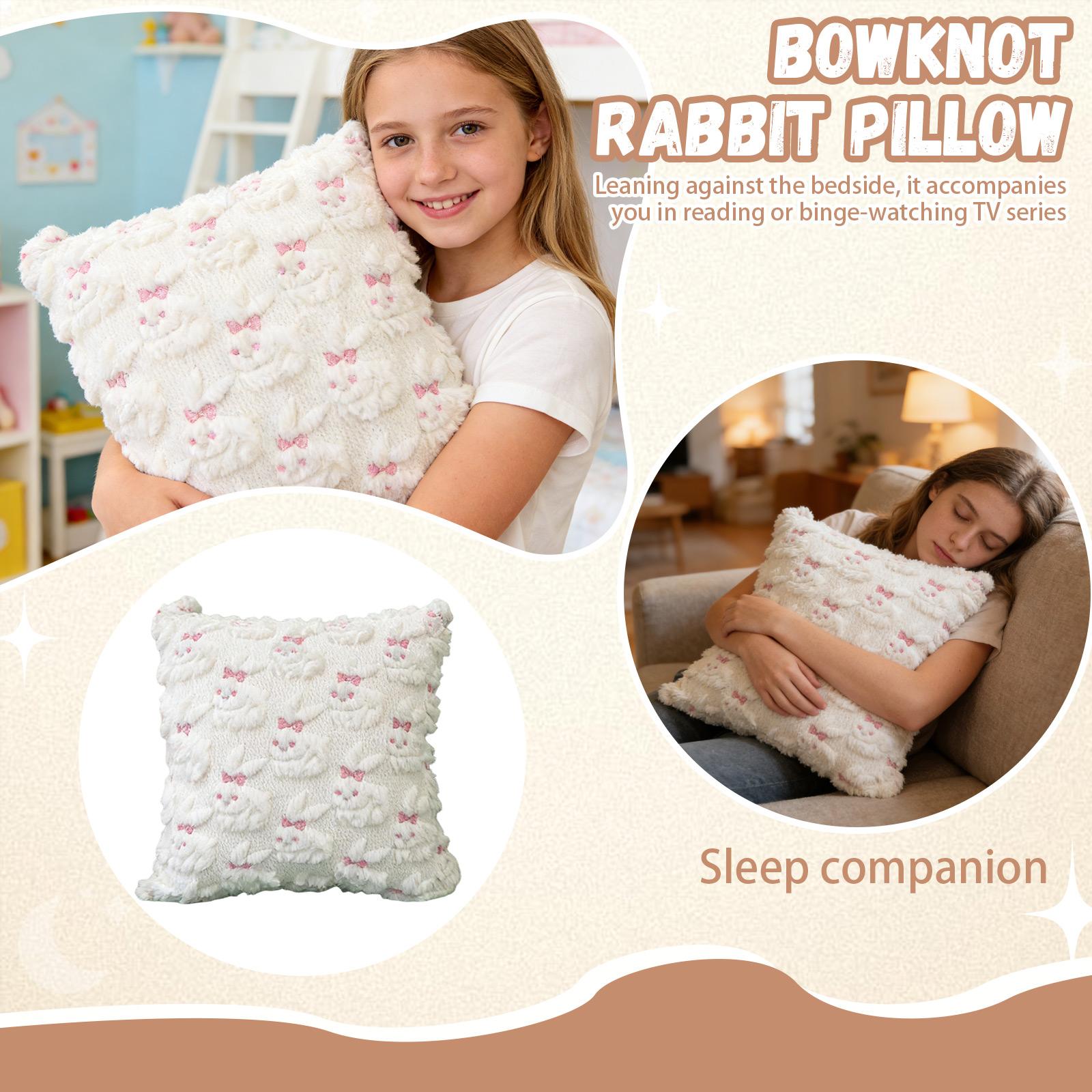 Embroidered Throw Pillow Cover, High-end Sofa And Bed Headrest Cushion Cover, Color Decorative Pillow Cover. One Size белый