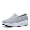 Women Slip-on Loafers Breathable Mesh Casual Walking Shoes Fashion Platform Shoes Rocker Shoes Wedge Heels