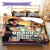 Grand Theft Auto Pattern Bedding,Quilt Set Quilt Cover Pillowcase Home Birthday Gift (1 * duvet cover + 2 * pillowcase, without core)