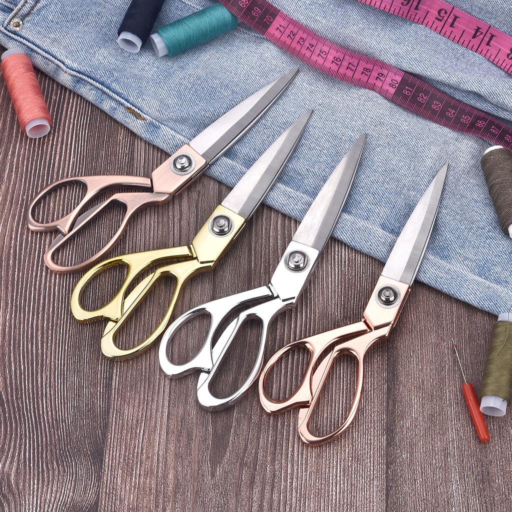 Forbici da sarto professionali Forbici da cucito vintage Forbici da sarto in acciaio inossidabile per tessuti Vestiti Taglierina per cucito Strumento fai da te