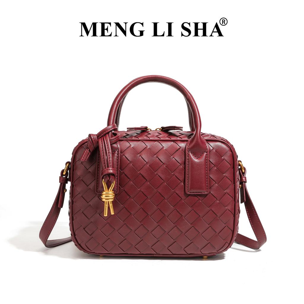 Popular Handmade Woven Bag, Simple and Versatile, One Shoulder Crossbody Boston Bag, Commuting Large Capacity Hand-held Women's Bag