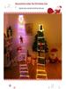LED Santa Climbing Ladder Christmas Tree String Lights