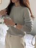 Women's Soft Ribbed Wool Sweater - 2025 Autumn/Winter Round Neck Slim Fit Pullover