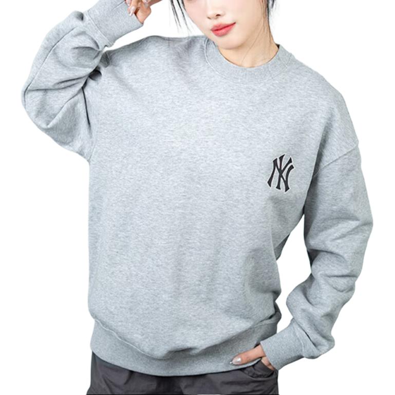 MLB Sweatshirts Unisex Gray Crew Neck Moderate Regular 3AMTV0741-50MGS