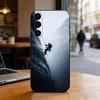 R-Rock Climbing Wall Phone Case For Samsung Galaxy A73,A72,A71,A70,A53,A52,A51,Others Soft Black Cover