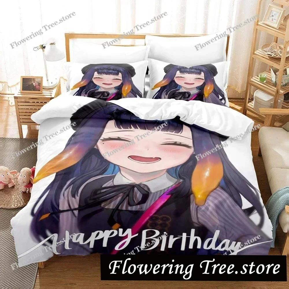 Hololive Ninomae Ina'nis holoEN Bedding Set Boys Girls Twin Queen Size Duvet Cover Pillowcase Bed Kids Adult Home Textileextile0