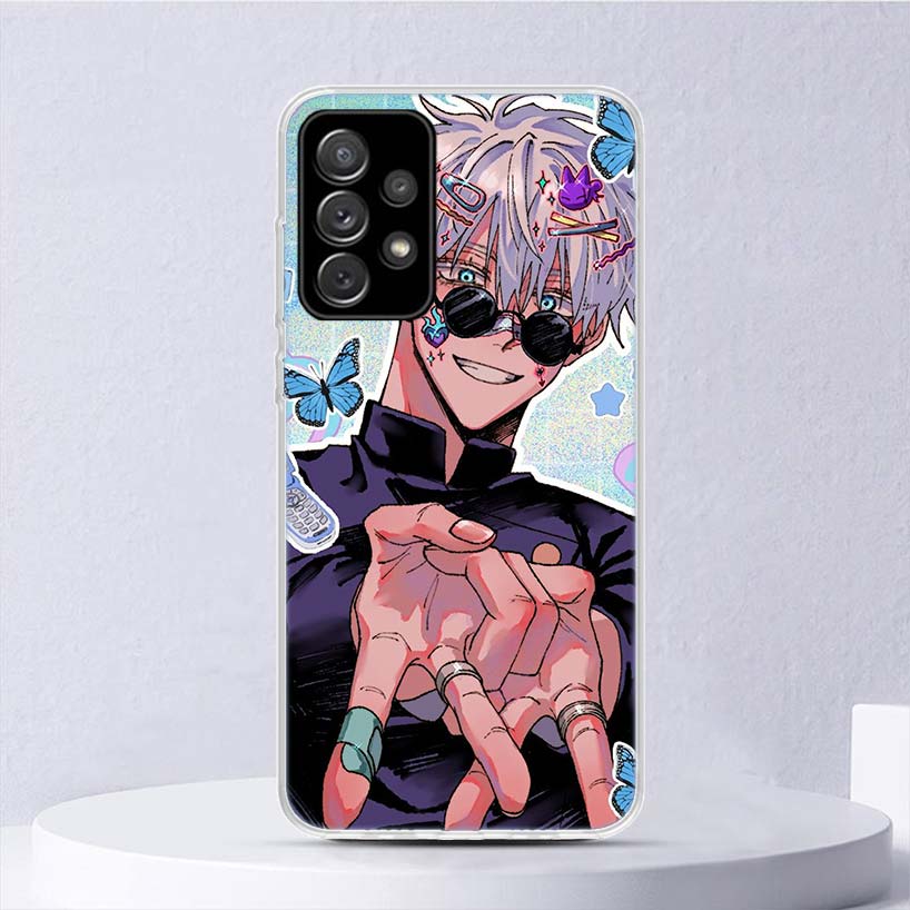 Kaisen J-Jujutsu Gojo Satoru Soft Case For Samsung Galaxy A52 A51 A50S A12 A10S A20S A30S Phone Cover A71 A41 A31 A21S A70 A40 A