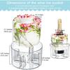 Ice Molds, Ice Bucket, Ice Mold Wine Bottle Chiller, DIY Champagne Cocktails Clear Bucket Freezer Chiller, Any Floral or Fruits Decoration for Party,