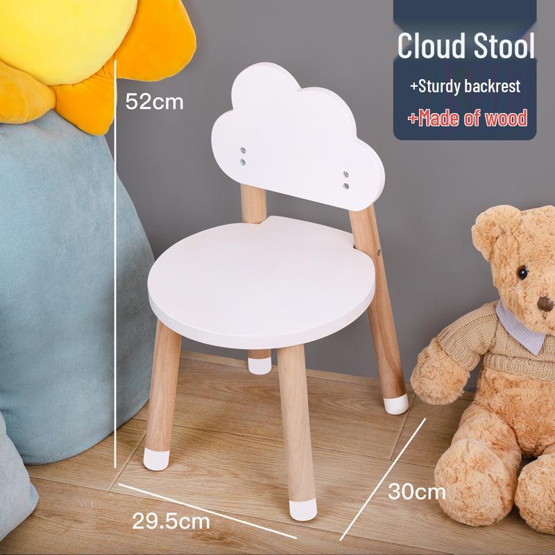 Korean Solid Wood Adjustable Peanut-Shaped Children's Table