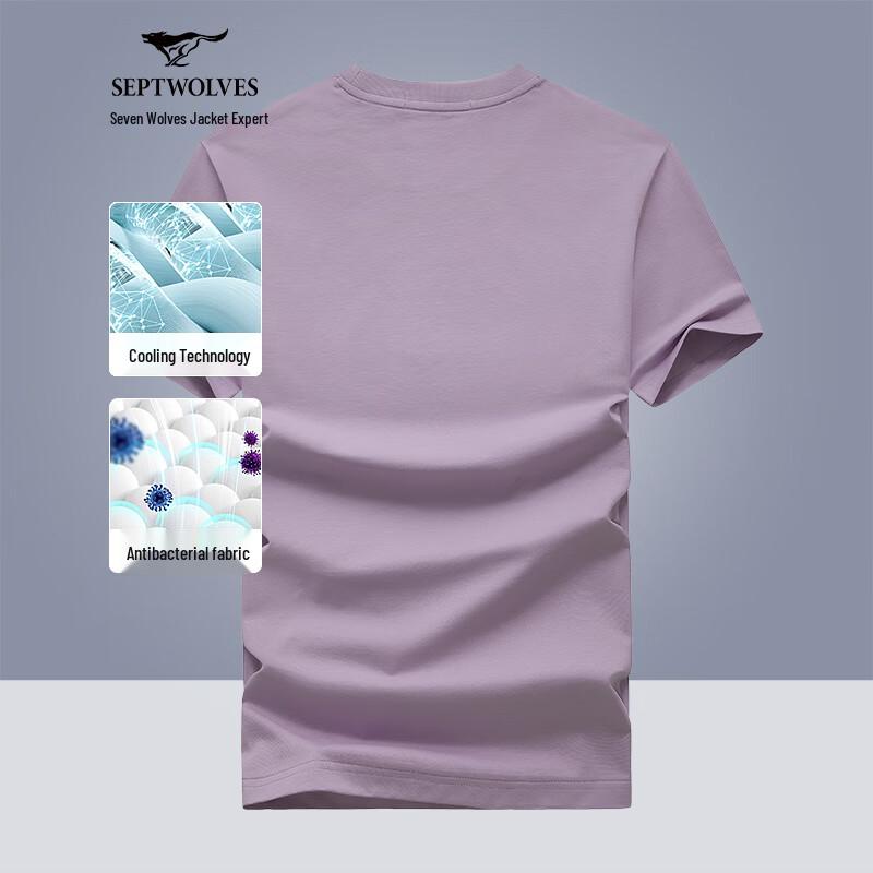 

Septwolves Men s 7A Antibacterial Short Sleeve T-Shirt 180/96A