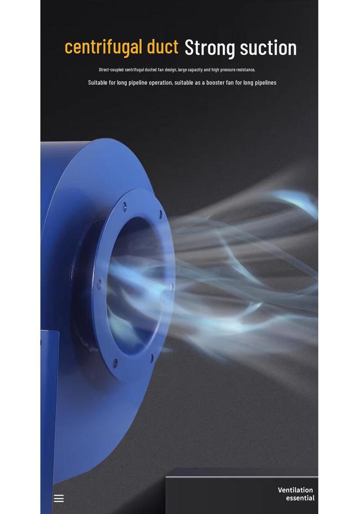 Y5-47 Stainless Steel Industrial Ventilation Fan: Corrosion-Resistant, Smoke & Dust Removal for Heating Stoves