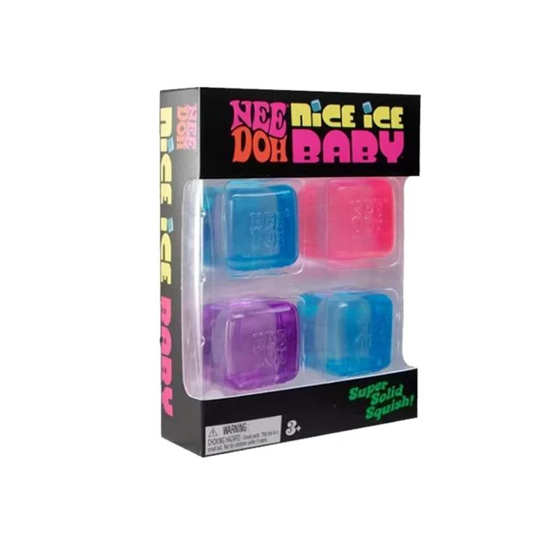 Trending Nee Doh Jellyfish & Cube Squish Toy, Soft Jelly Squeeze Stress Relief Fidget Toy, Sensory NeeDoh for Kids & Adults!!!