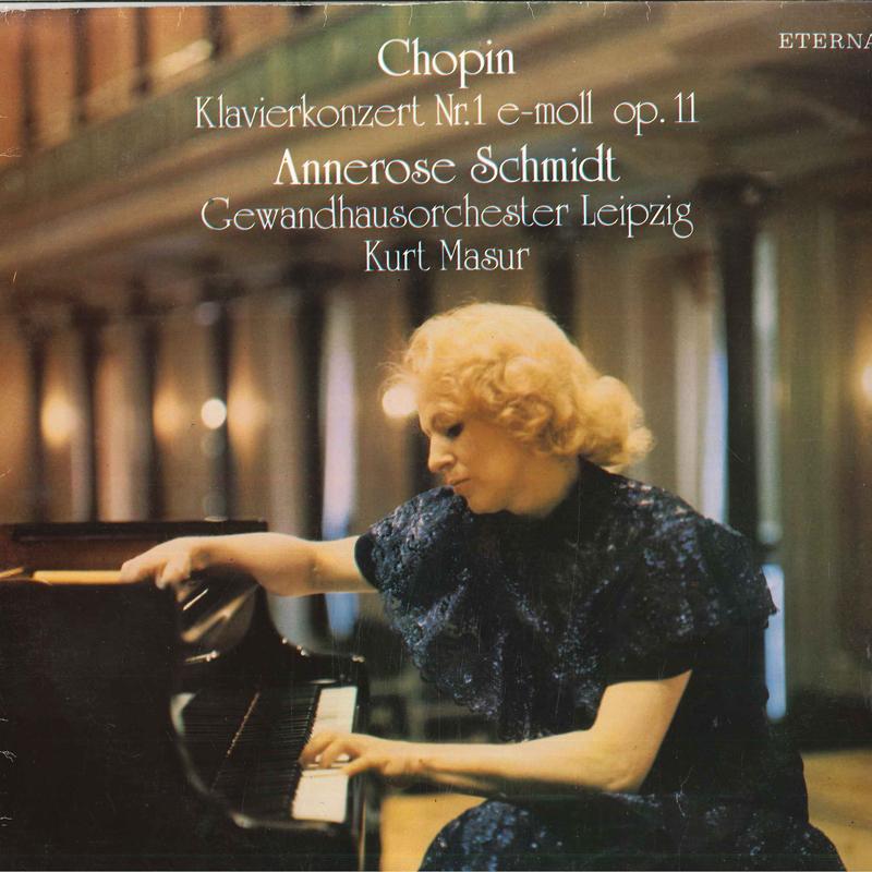 LP Record FR?D?RIC CHOPIN, ANNEROSE SCHMIDT,  - Klavierkonzert Nr. 1 E-moll Op. 11 827897 ETERNA 1986 Germany Classical Used