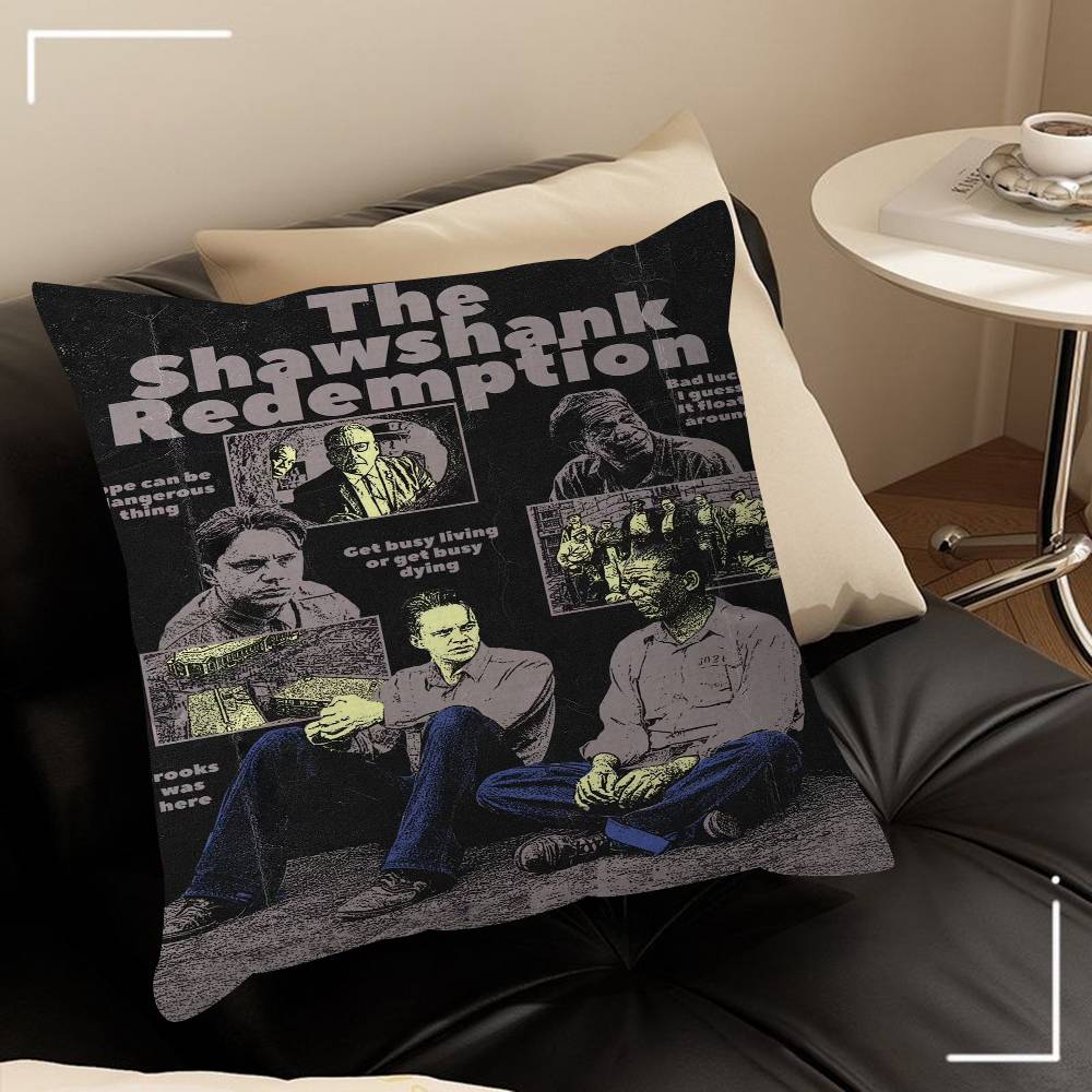 80s Movie Shawshank Redemption Cushion Cover Car Throw Pillow Case For Sofa Car Christmas Gift