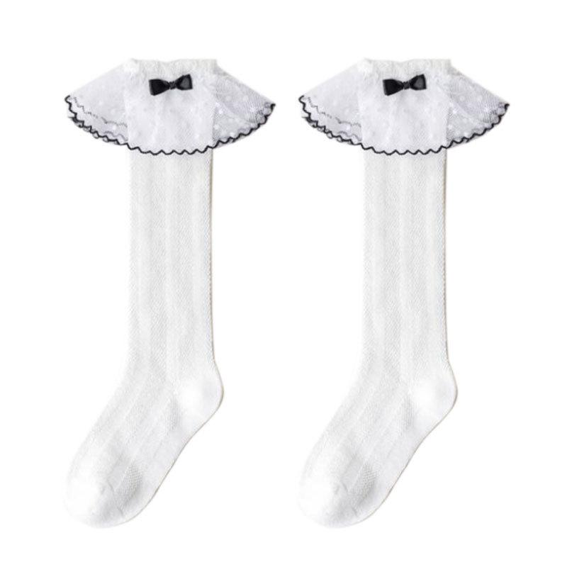 Children's Socks  Breathable Leg Socks  Comfortable  Bow Socks