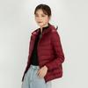 Autumn and winter new white duck down light down jacket women's short light warm fashion hooded light jacket