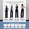 2026 Women's Ice Silk Wide-Leg Summer Pants - Thin, Drapey, Narrow Straight-Leg for Petite Casual Wear