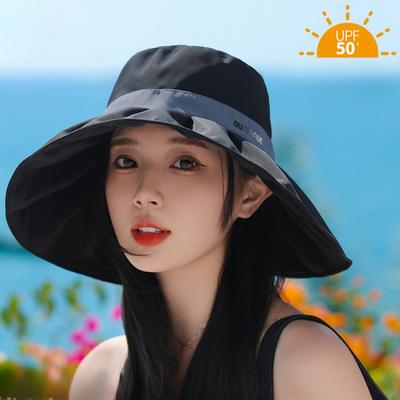 Protection solaire Protection Uv chapeau pare-soleil chapeau de pêcheur pour femmes mode couleur unie chapeau de seau en plein air Camping pêche chapeau de soleil casquettes de voyage
