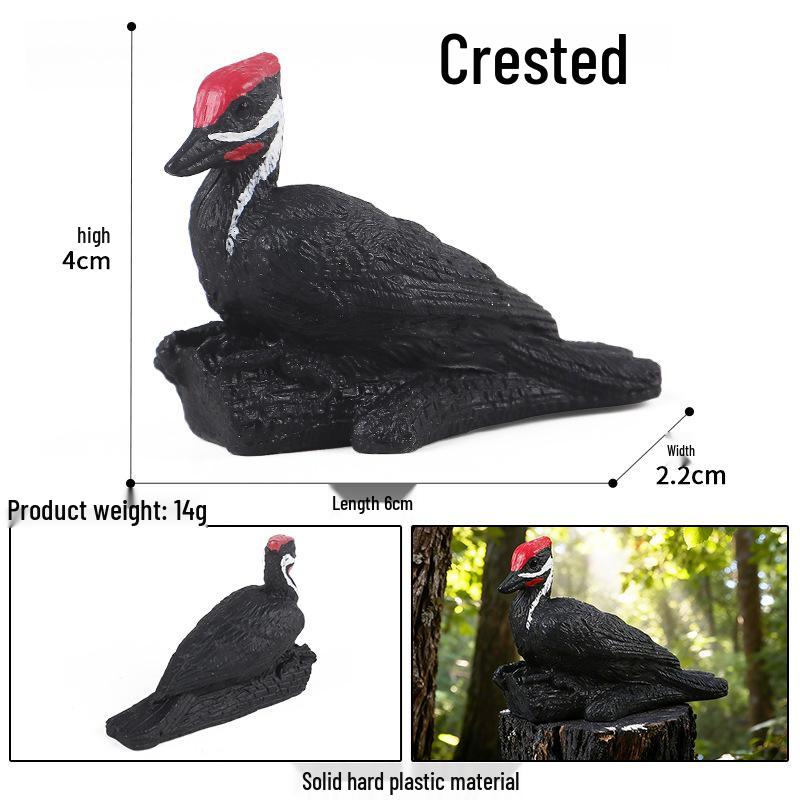 Children's Animal Simulation Toy Set: Eagle, Falcon, Secretary Bird, Owl Figurines