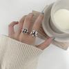 Hot Sell Trendy Rose Flower Thai Silver Ladies Party Rings Wholesale  For Women Birthday Gifts No Fade