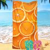 Cartoon Fruit Print Beach Towel,Digital Printing Thin Quick-Dry Anti-Sand Microfiber Lightweight for Swim Yoga Travel Gym Gift