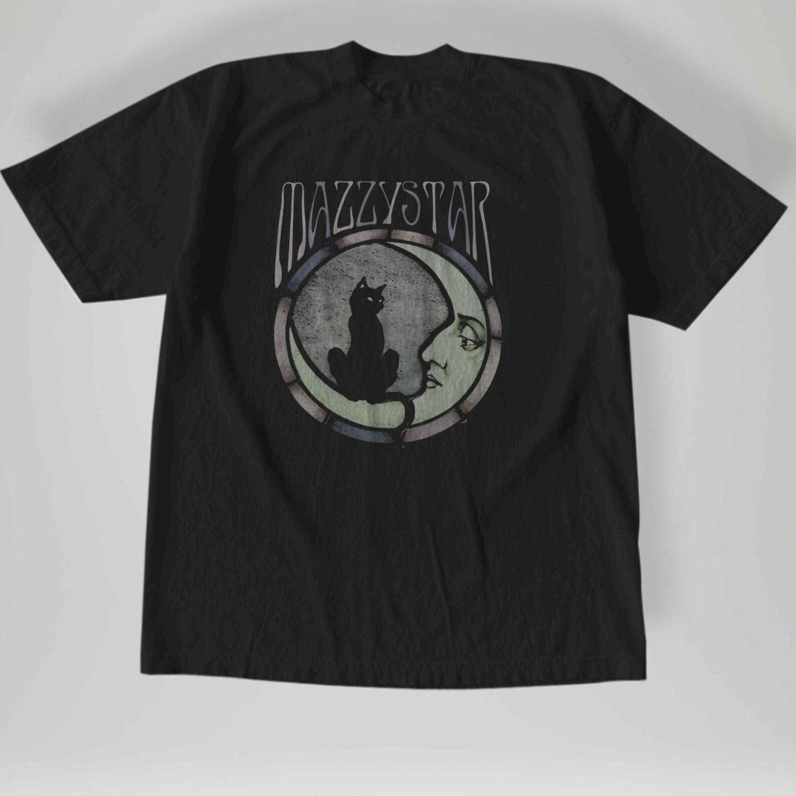 Mazzy Star Moon and Cat Tee, 90s Alt Rock Hope Sandoval Unisex Tshirt 3XL