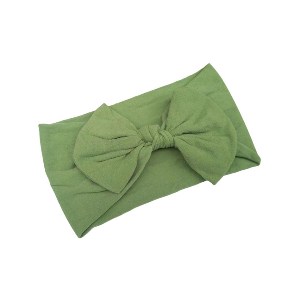 Soft Nylon Baby Hair Bows Gentle Elastic Headbands For Infants Toddlers Multi Color Options