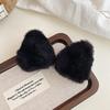 Cute Cat-Ear Claw Clip Small Plush Side Hair Clip For Women Autumn Winter Plush Hair Accessory  Style Headwear