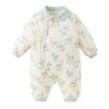 DAVE & BELLA Unisex Baby Antibacterial Quilted Romper