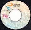 7inch Record LEROY SMART  You Are My Lady NONE Sunset Records 1986 Jamaica Reggae Ska  Dub Used