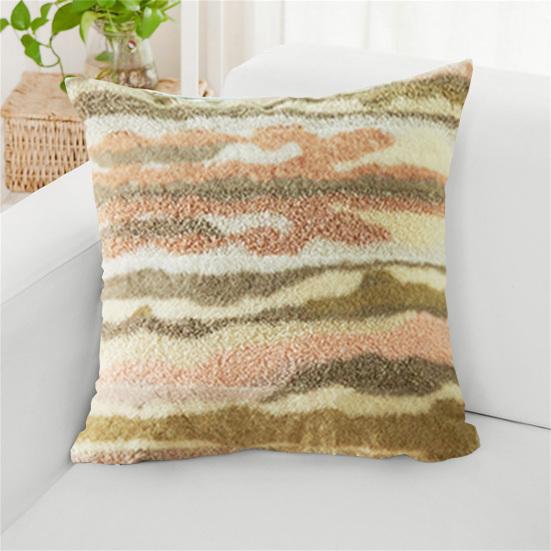Throw Pillowcase Textured Hidden Zipper Closure Plush Pillow Sham Bedroom Living Room Sofa Decoration Cushion Cover