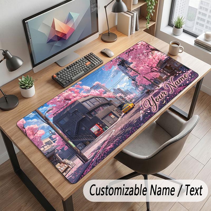 Temă Grădină Florală Mouse Pad Personalizat cu Nume Text Imprimat Covoraș de Birou Pentru Decor Masă Acasă Birou