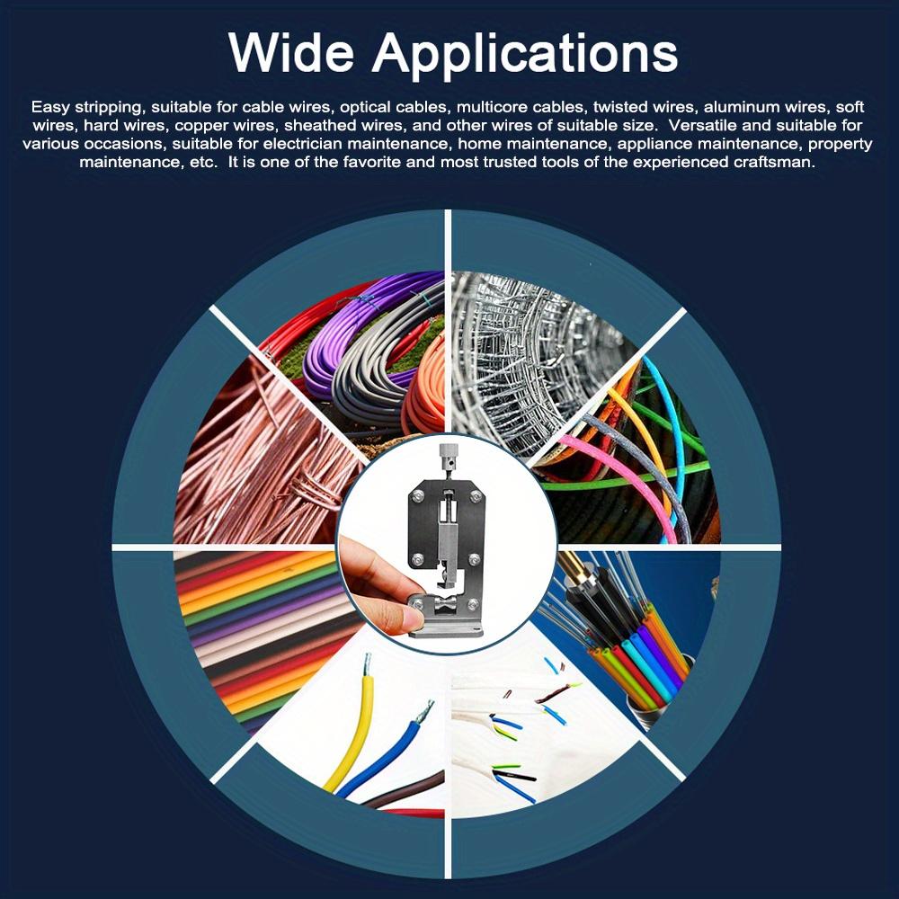 1 Stück Mini Drahterodiermaschine Elektrischer Drahtzieher Schälmaschine Automatische Handkurbel Manuell Schrottschälen Kupferkabelabisolierer 1,6-20mm