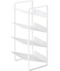 Yamazaki Tower Under-Sink Bottle Storage, 4 Tiers, White, Approx. 20 X 20.5 X 40 Cm, Perfect for Kitchen Stockpiling and Storage, Model 4304