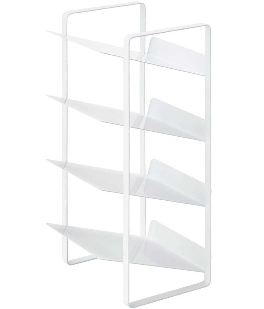 Yamazaki Tower Under-Sink Bottle Storage, 4 Tiers, White, Approx. 20 X 20.5 X 40 Cm, Perfect for Kitchen Stockpiling and Storage, Model 4304