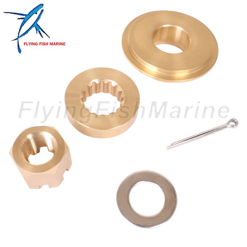 Boat Engine 57632-93L11 Thrust Washer 57633-93L00 09160-18028 Spacer 09141-18005 57630-93L00 Prop Nut Kit for Suzuki DF150-DF300