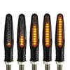 Universal 12V Motorcycle LED Sequential Flowing Turn Signal Light Energy Saving Indicator Blinker for Motorbike Mods