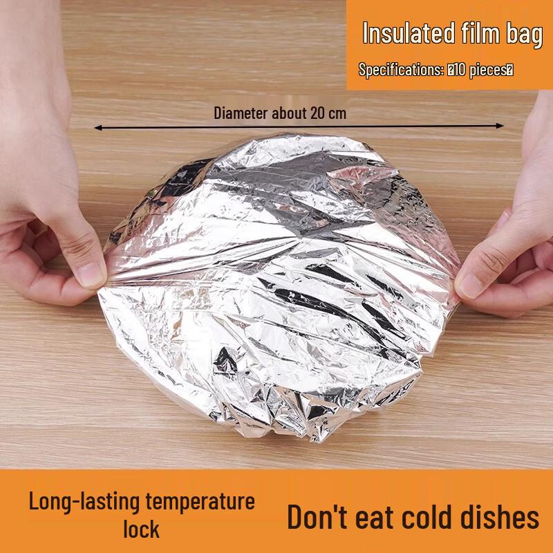 

ZISIZ Утолщенные алюминиевые миски и тарелки с термокрышками, набор 50 шт.