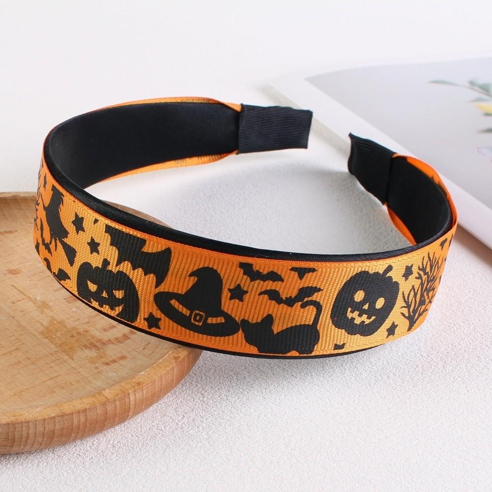 Horrible Halloween Hair Hoop Bat Ghost Bat Print Hairband Personality Skull Head Headband  Cosplay