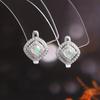 925 sterling silver earrings October Birthstone natural cushion 4.0mm Ethiopia Opal fine jewelry for women's Festival party wear