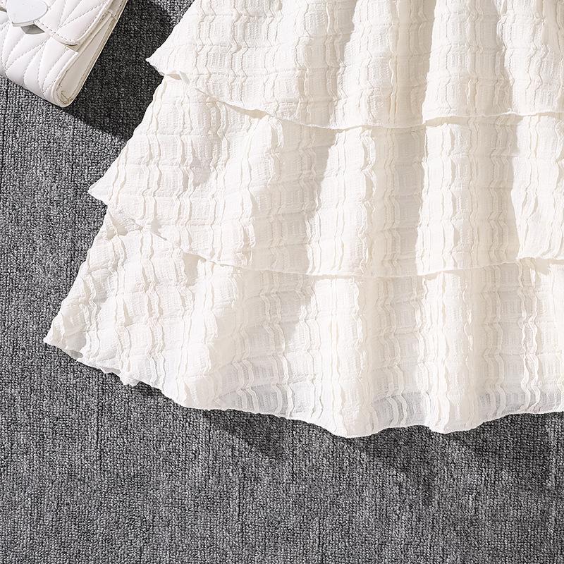 Patchwork-Rüschenkleid für große Mädchen - Frühjahr/Sommer 2026 Europäischer & Amerikanischer Stil, Ärmellos & Elegantes Prinzessinnen-Design