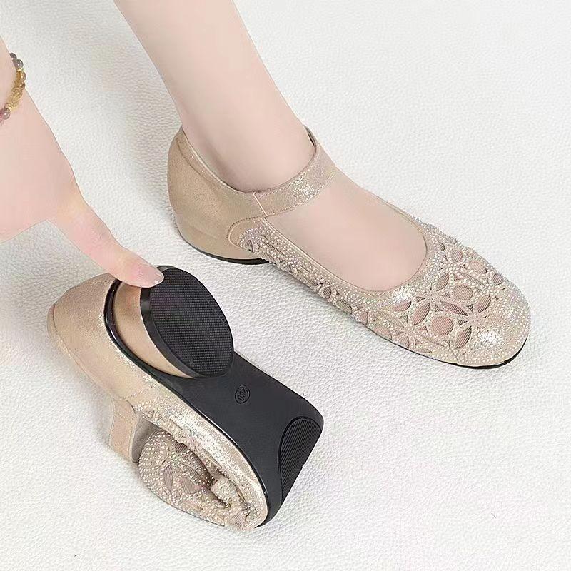 Women's Summer Sandals Luxury Elegant Casual For Women Trend 2024 Comfortable Mesh Barefoot Outdoor Fashion Low Heels Shoes