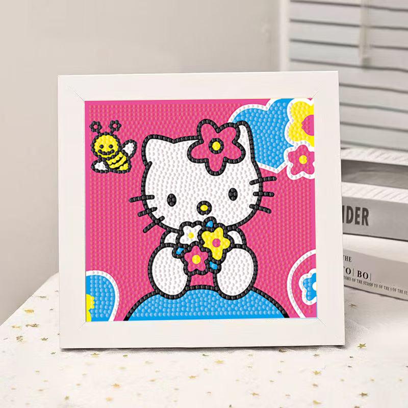 High-End Diamond Painting Diy Van Gogh Starry Sky Cat Creative Handmade Toy Table Decoration Diamond Painting With Frame