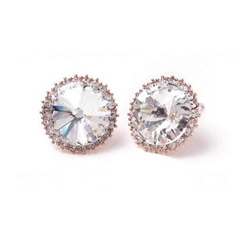 

Piksha Crystal Transparent Women s White Earrings ONECOLOR