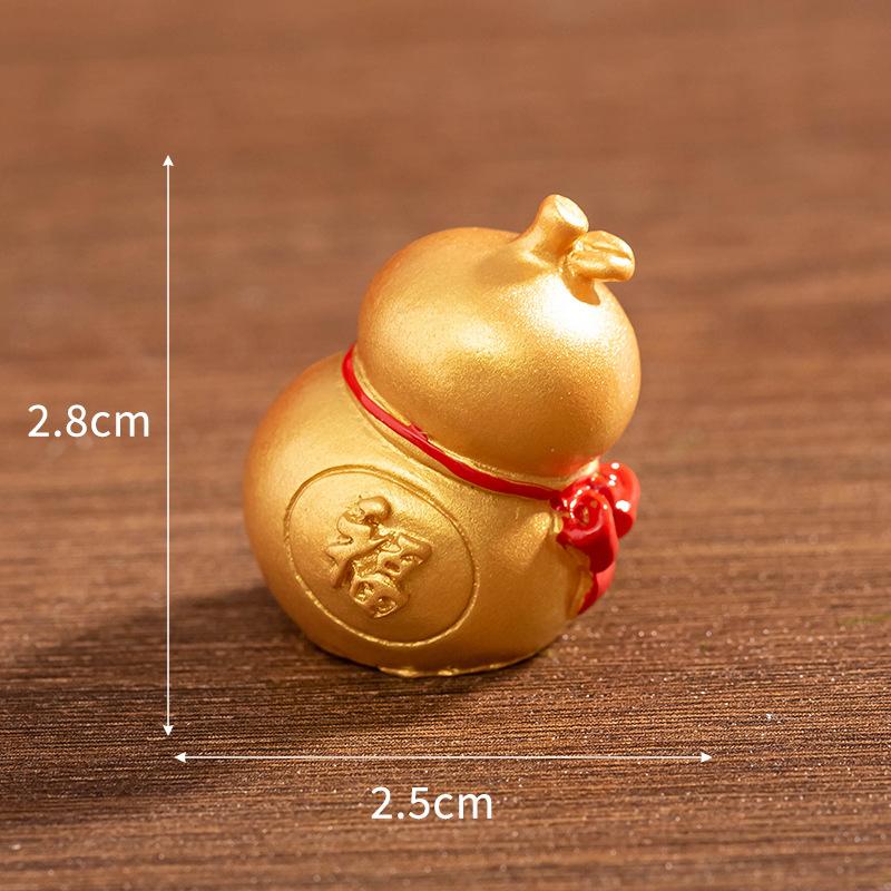 Ornament Creativ Zodia Cal Norocos Tradițional Statuetă pentru Casă Lingou Poate fi Rotit Decor pentru Casă Decor pentru Birou