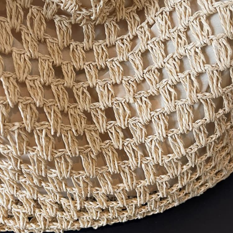Hook flower hollow woven tote bag women's shoulder beach bag